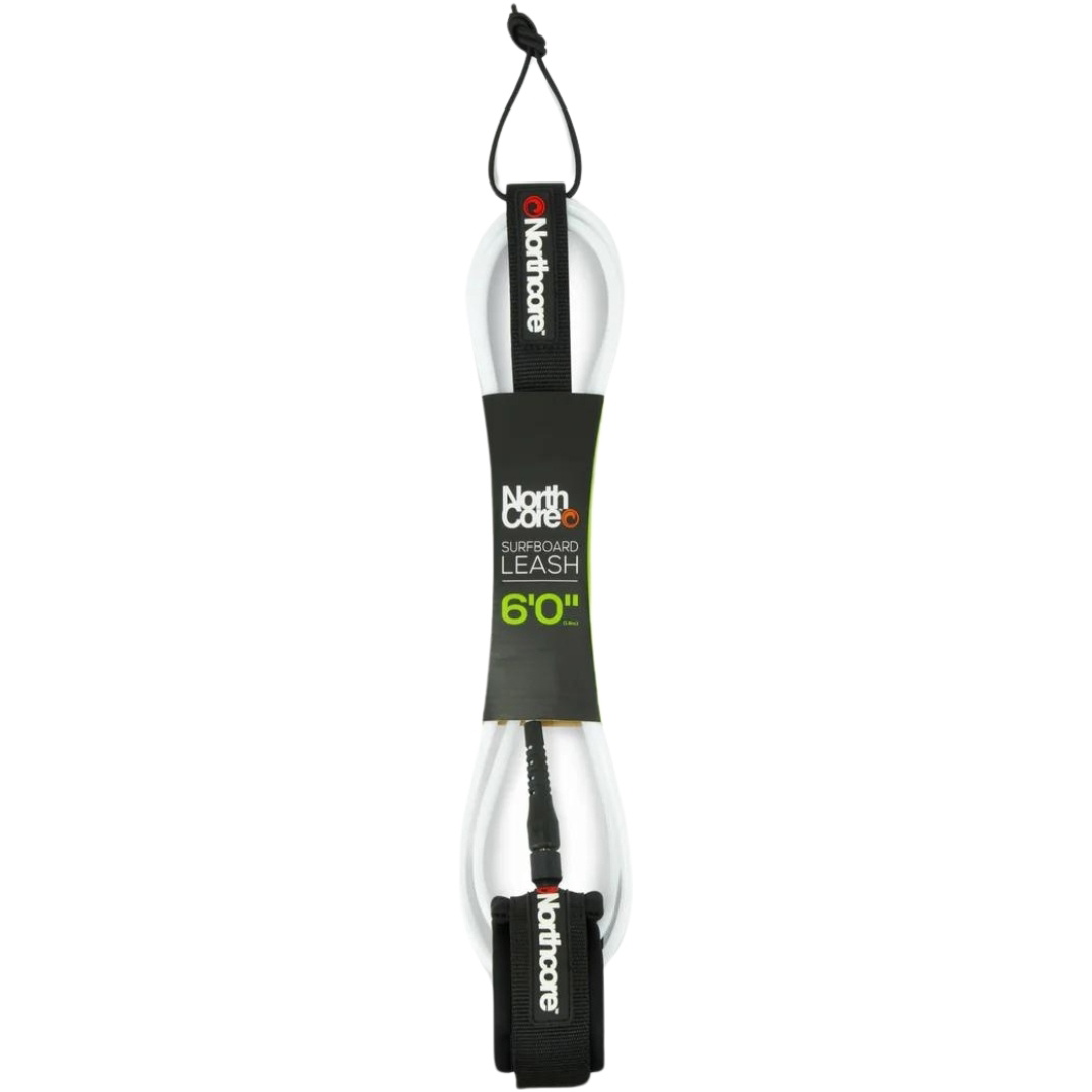 2026 Northcore 6FT Surfboard Leash NOCO54A - White